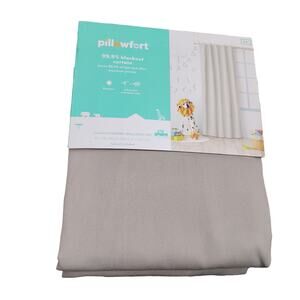 Pillowfort 99.9% Blackout Curtain Gray Twill Standard 42" x 84" 1 Panel Included